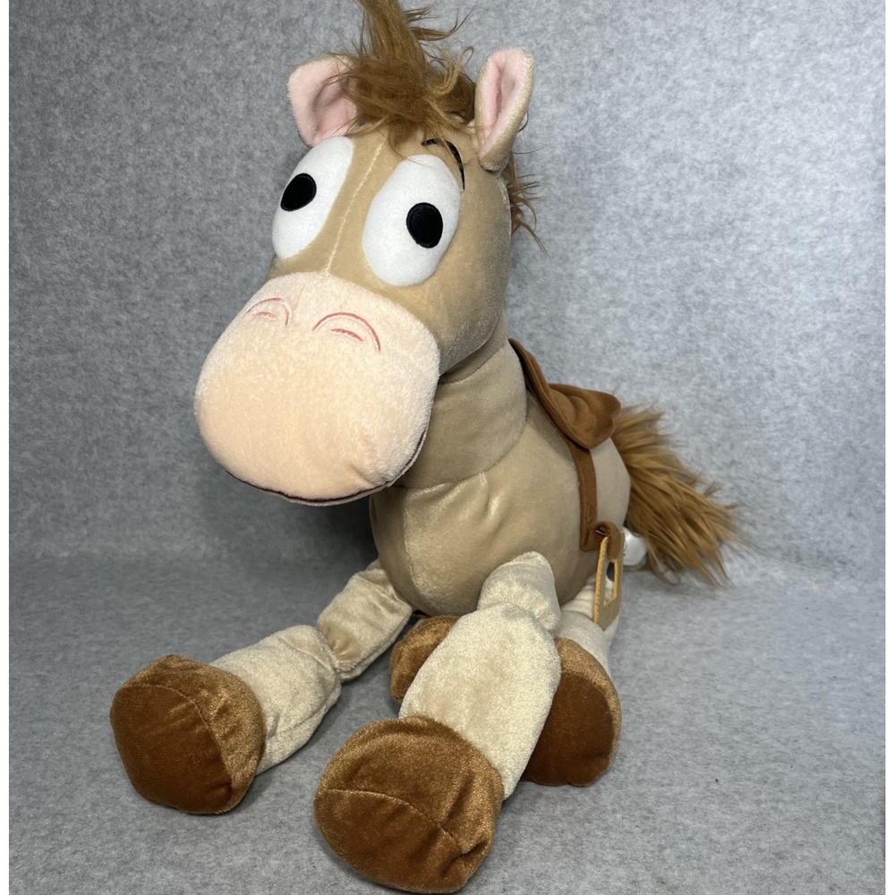 Disney Pixar Toy Story‎ Bullseye Plush Horse 18 inch Stuffed Animal Saddle Beige - Picture 2 of 12